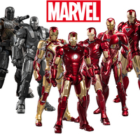 ZD Toys Iron Man Series Joint Movable MK1 MK2 MK3 MK4 MK5 MK6 MK7 MK42 MK43 MK50 Movie Action Figure 7 Inches Mark Dolls