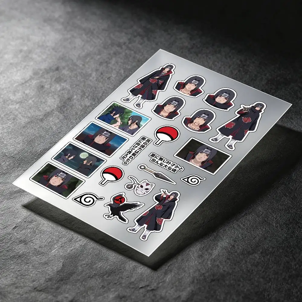 Uchiha Itachi Anime Character Stickers Auto Body Bumper Windows Motorcycle Laptop Walls Vinyl Decal Car Tuning Accessories