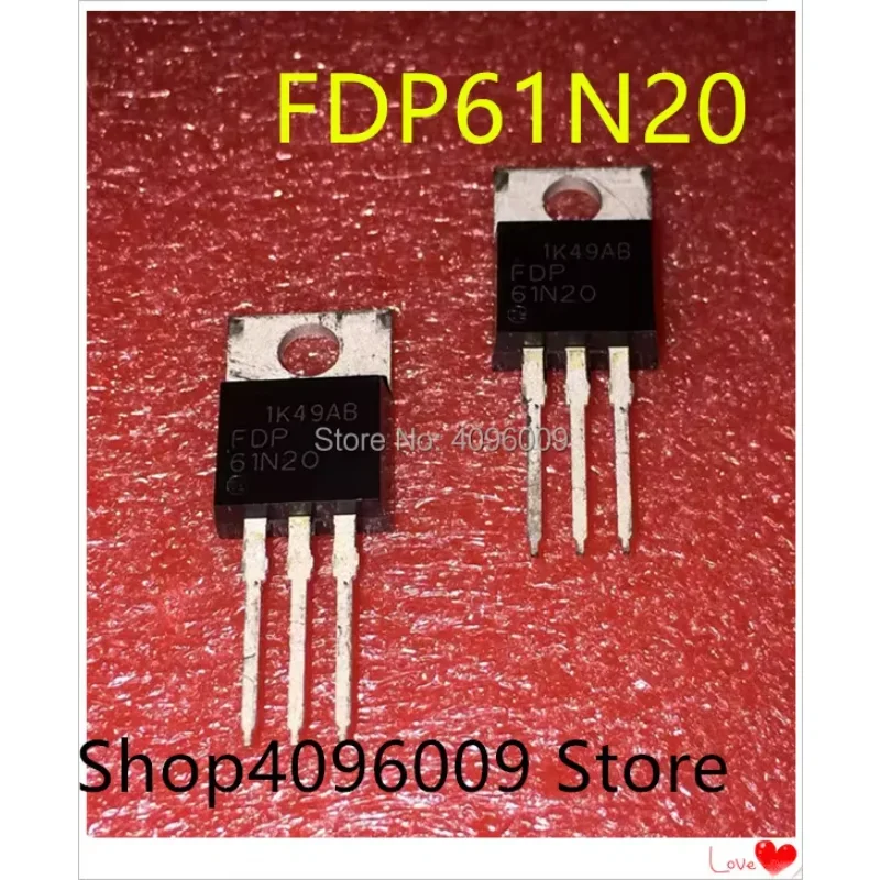 10 TEILE/LOS FDP61N20 FDP61N20 61A/200V TO-220
