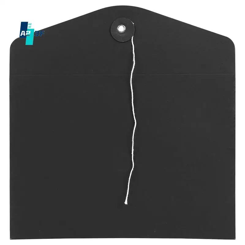 

A23F-10Pcs Kraft String Envelope File Folders A5 Letter Size Document Organizer For Office School