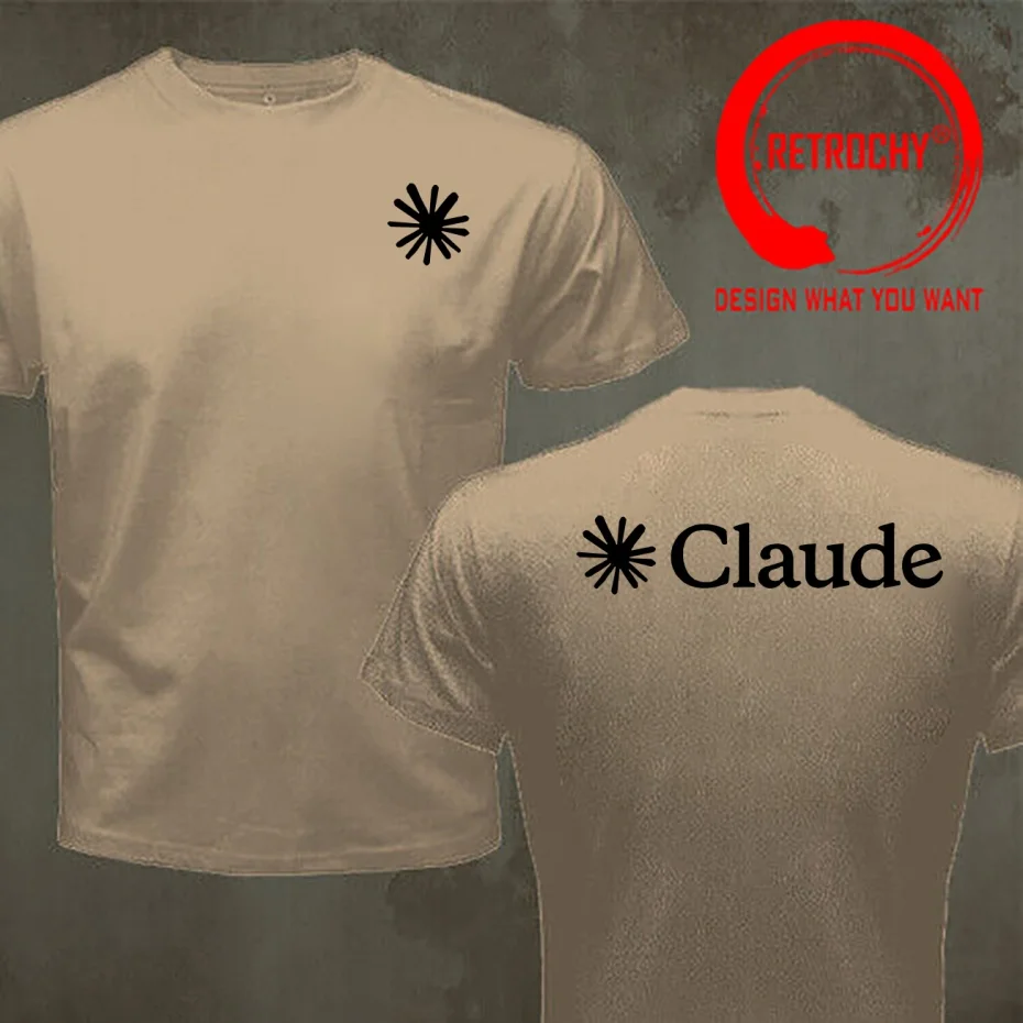 Funny Design Coder Developer Programmer Claude AI Funny Artwork  Shirt Men Fashion Trendy Casual Clothing Stylish Tops Tee Shirt