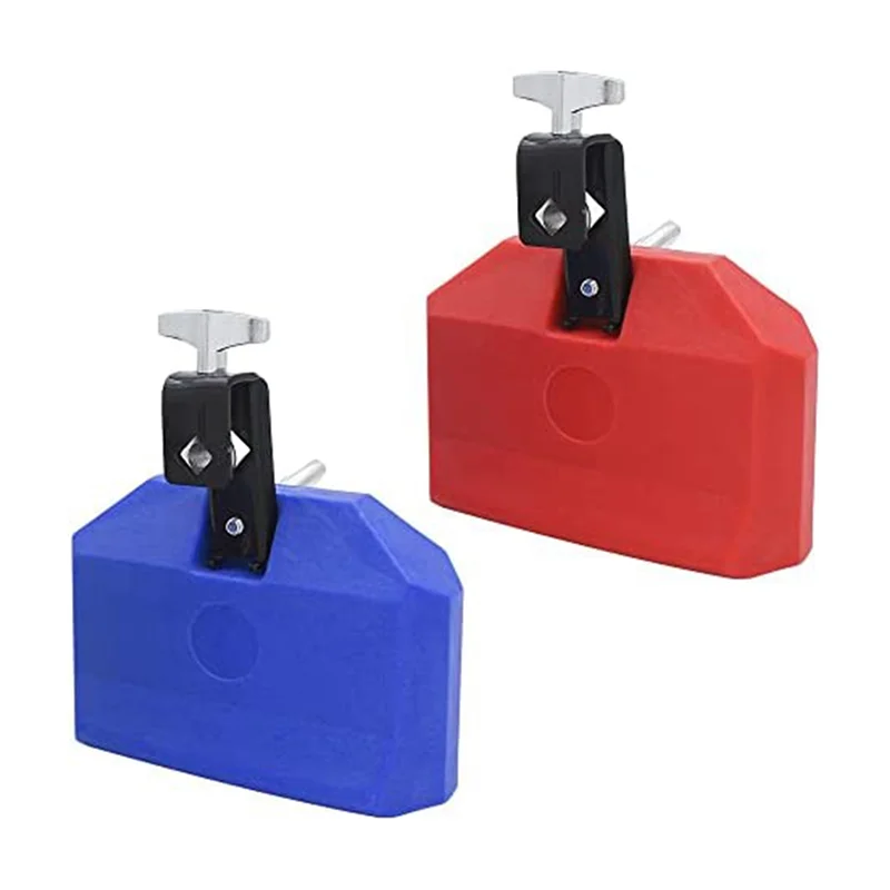 5 Inch Jam Block,Plastic Musical Percussion Block Compatible with Latin Drum Instrument (Blue) Rich