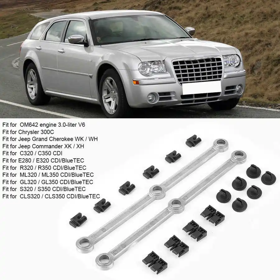 

Silver/Black Intake Manifold Linkage Kit Aluminum Alloy Auto Engine Parts