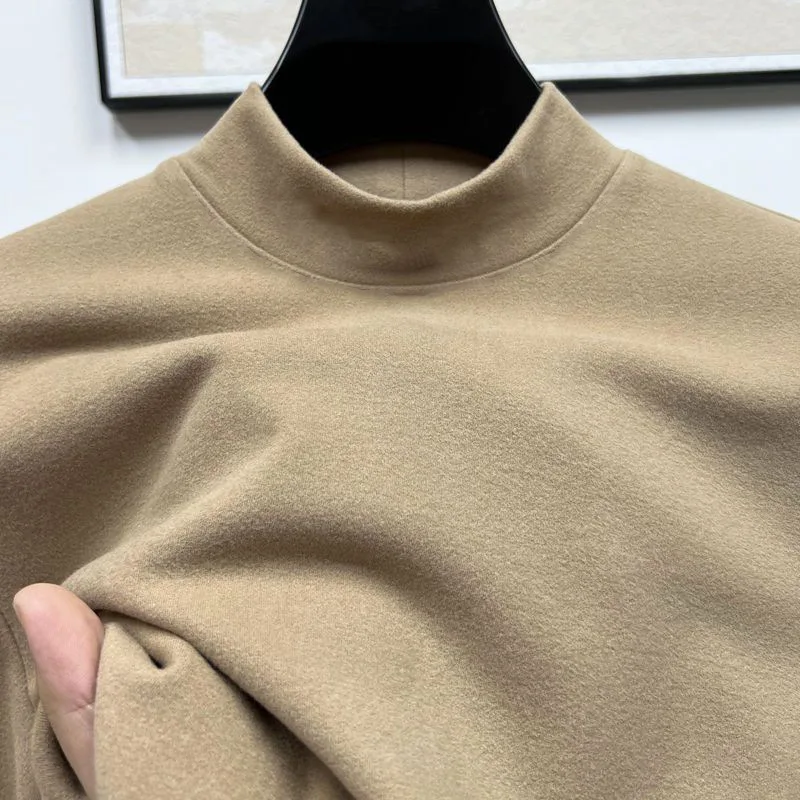 

Мужское термобелье с высоким воротником на подкладке, двустороннее нижнее белье из мягкого полиэфирного волокна, облегающее морозостойкое нижнее белье...