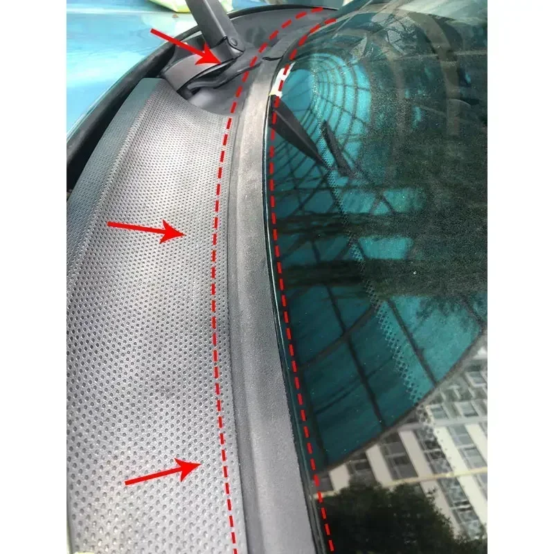 LHD Car Cowl Molding Windshield Cover Strip Panel Trim Weatherstrip Seal For BMW MINI Cooper S R55 R56 R57 2006-2015