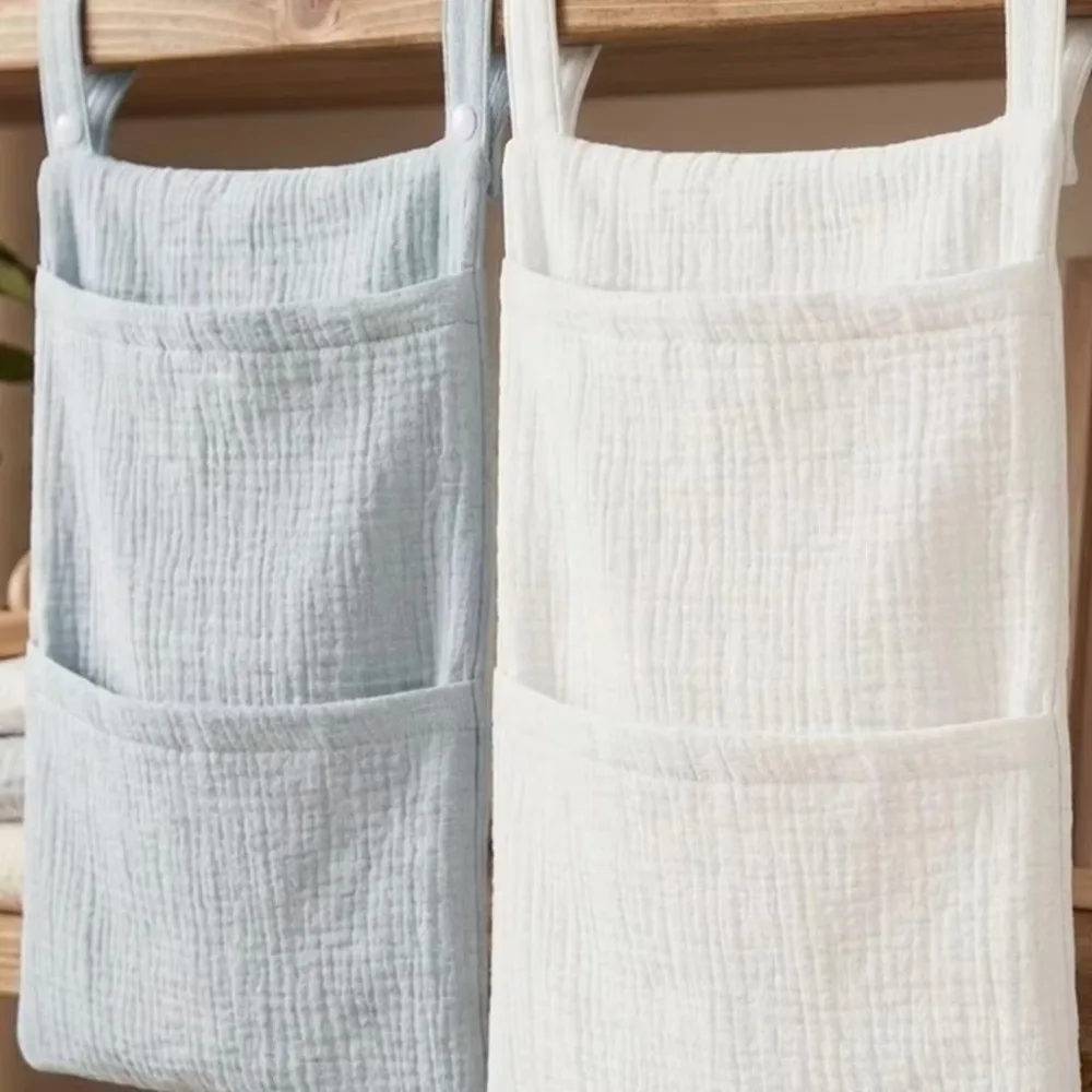 Portable Cotton Diaper Bag Crib Bedside Multi-functional Storage Bag Hanging Stroller Bag Newborn Item