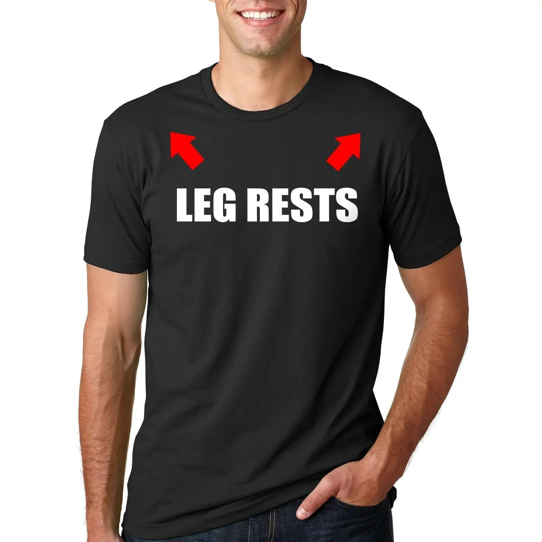 Funny Leg rests Tee Shirt