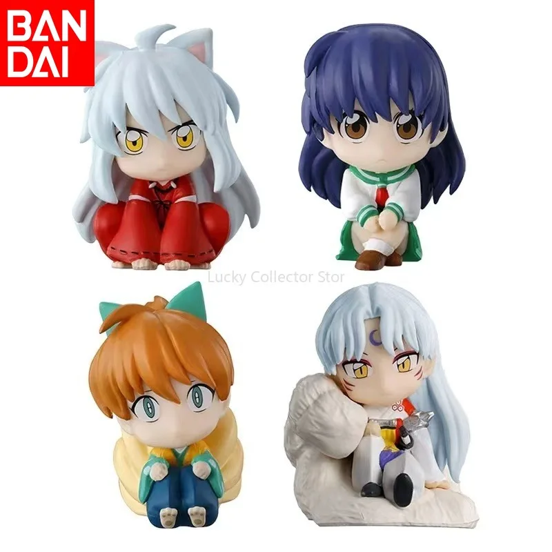 Японские украшения в стиле ожидания Bandai Inuyasha Gacha Qibao Higurashi Kagome Sesshomaru, настольное мини-украшение на складе, подарок