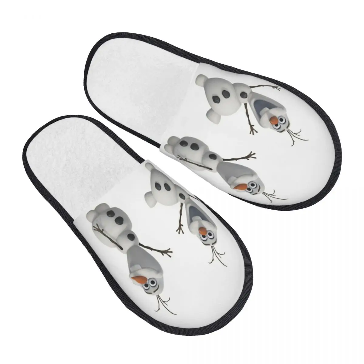 

Custom Print Women Frozen Cartoon Olaf House Slippers Soft Warm Memory Foam Fluffy Slipper Indoor Outdoor Shoes