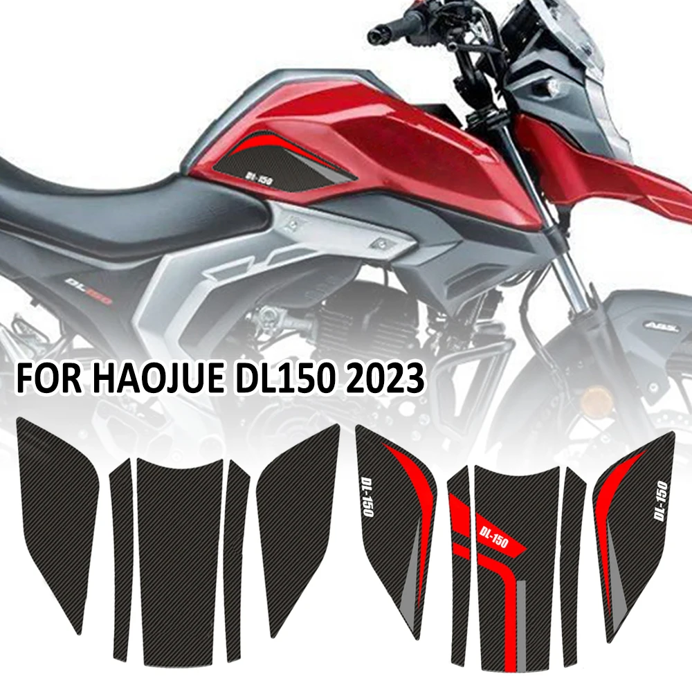 NEW Motorcycle Anti Slip Fuel Oil Tank Pad Side Knee Grip Decal Protector Sticker Pads For Haojue DL150 DL 150 2023