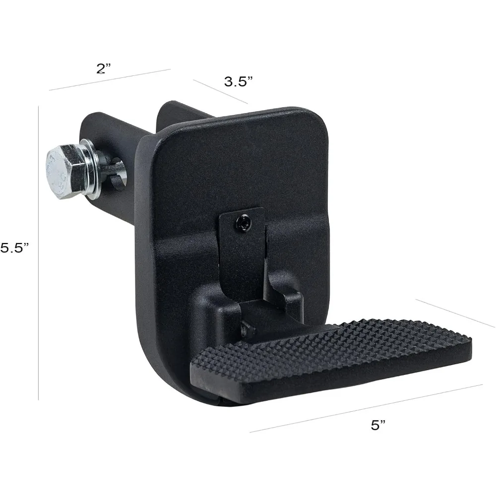 خطوة وصلة خلفية قابلة للطي مقاس 5 بوصات لجهاز استقبال الفئة 3 2 بوصة | مناسب عالميًا | فولاذ مقاوم للانزلاق #6