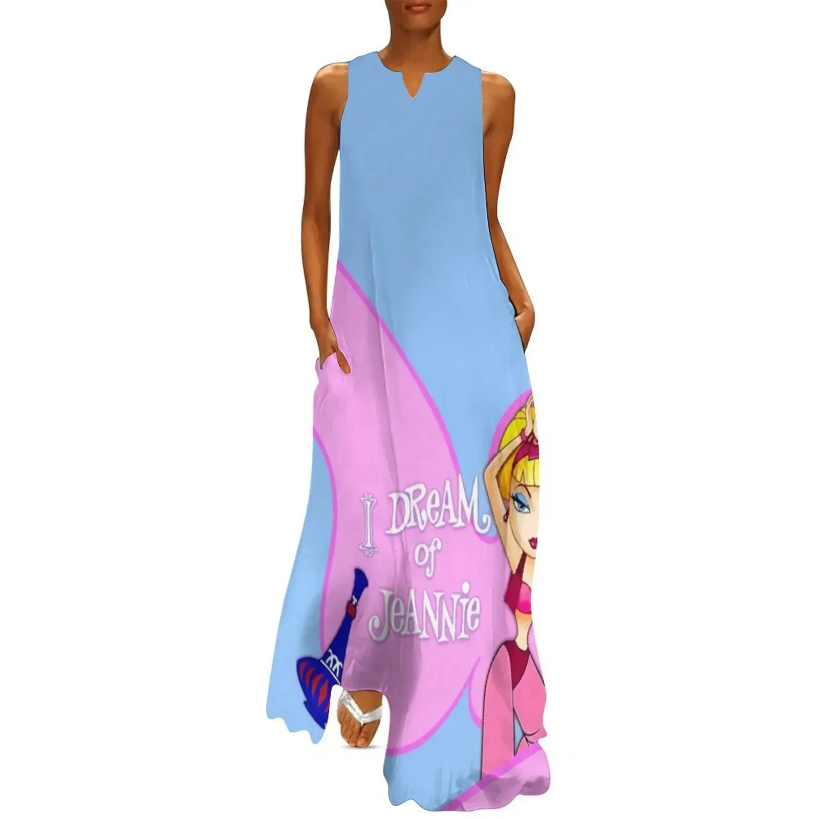 

I dream of Jeannie - Caricature Long Dress Evening dresses dress women elegant luxury Woman fashion Prom gown Dress