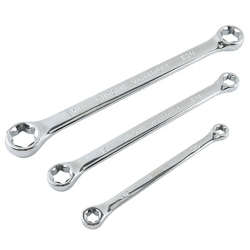 E-Torx Box Wrench E6 E8 E10 E12 E14 E18 E20 E24 Torx Set Ring Spanner Tools Star Wrench