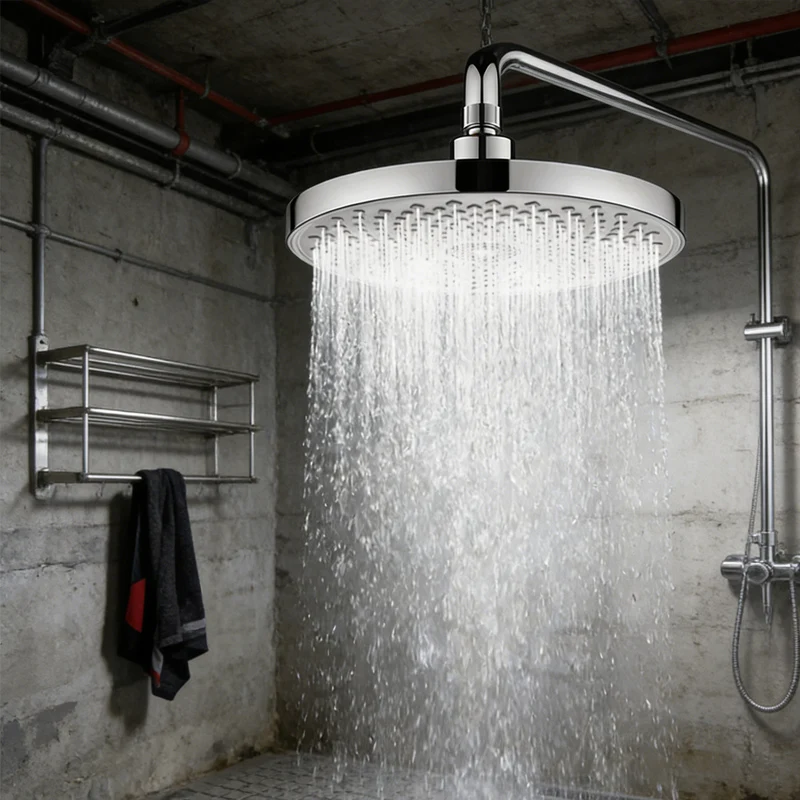 Großer Duschkopf mit Oberflächenmontage, Wassersparender Duschkopf mit Druckverstärkung, Universelle Badezimmer-Duschdüse Geeignet für Hotel-Duschköpfe