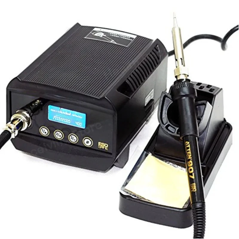 60W Welding Station Digital Anti-Static Soldering Station Thermo-Control Electric Soldering Irons with LCD Display AT938D