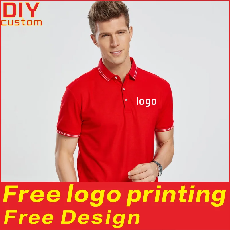 

Breathable T-shirt, shirt, polo shirt, customized summer fashion, breathable short sleeved shirt, printed logo, embroidered work
