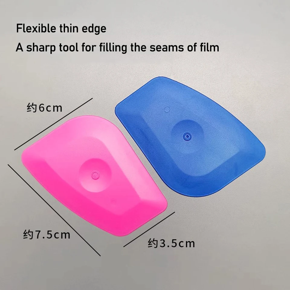 LIL’ CHIZLER Multi Edge Cleaning&Tucking Tool for Car Vinyl Wrap Installation,Polygon Trim Mini Squeegee for Film Finishing KLT