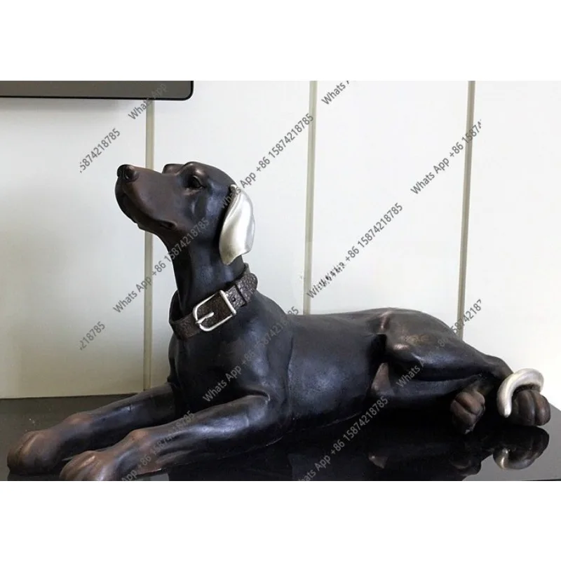 Independent Portal Hound Living Room Villa Home Furnishing Ornament Modern Creative Resin Simulation Ornament