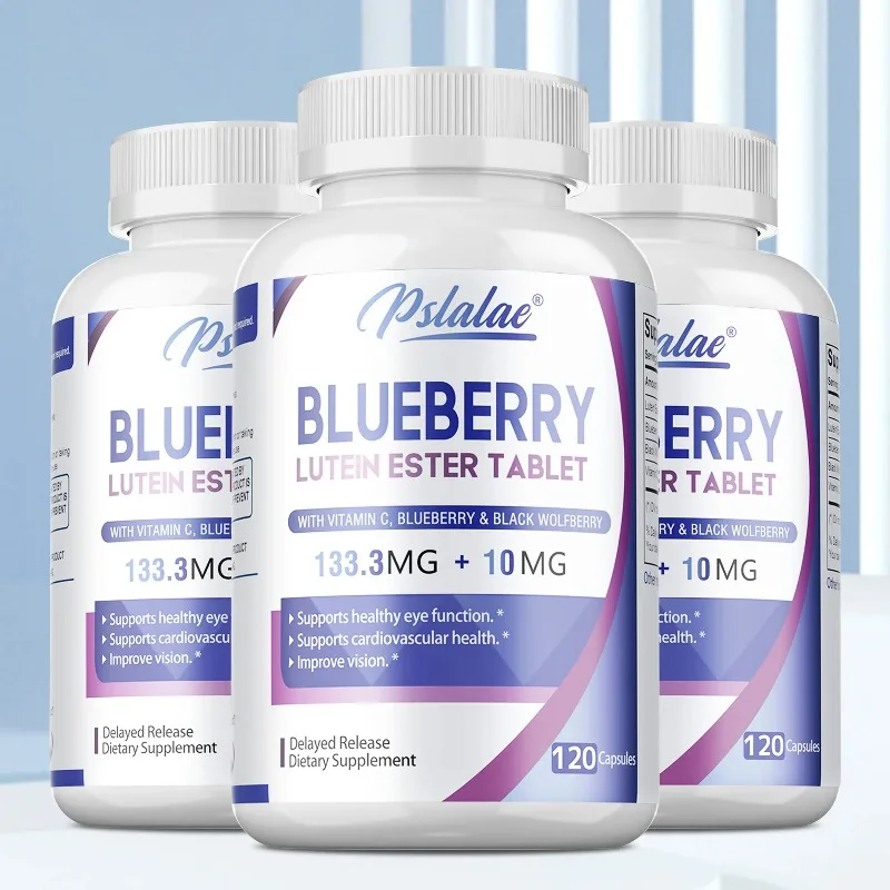 Blueberry Capsules - Maintain Healthy Eye Function, Improve Visual Clarity, Relieve Fatigue, and Prevent Harmful Blue Light