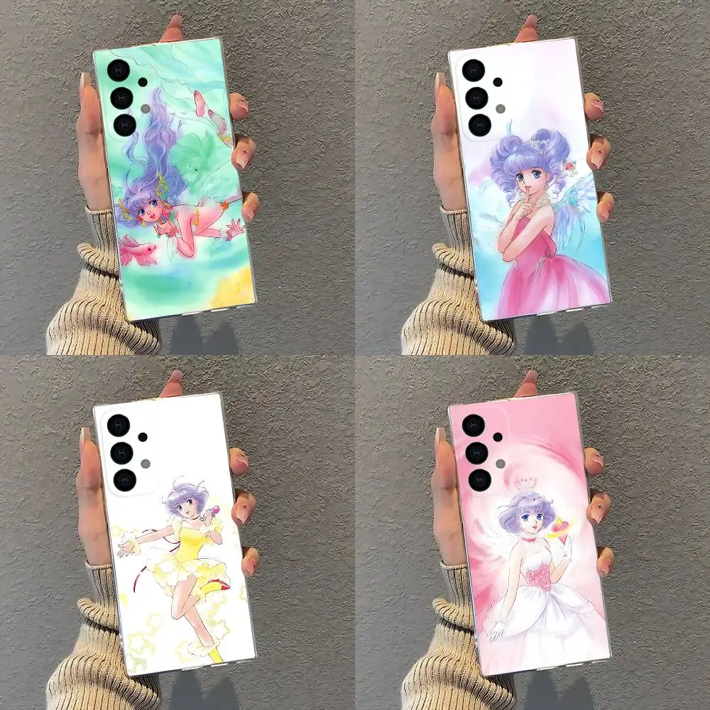 

C-Creamy Mami Magic Anime Phone Case For Samsung S30,S25,S24,S23,S21,S22,S20,S10,5G,FE,lite,PIus,Ultra Transparent Cover