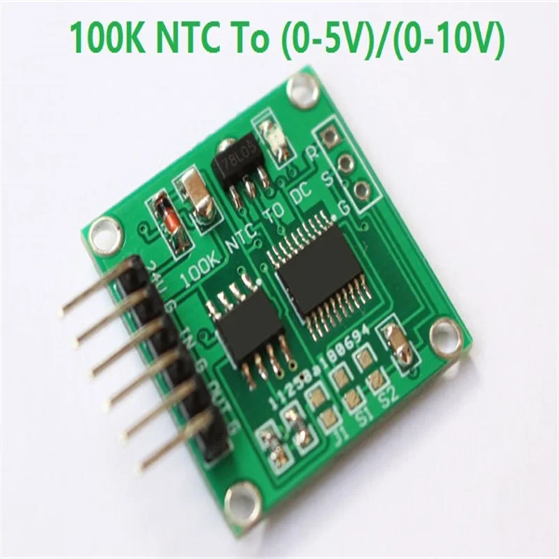 NTC thermistor to voltage 100K NTC to 0-5V 0-10V linear conversion temperature transmitter mode