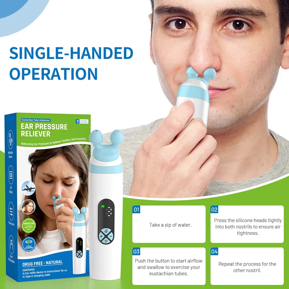 

Electric Tinnitus Relief Device Ear Pressure Expander Treat Ringing Relieve Pain Dizziness Otitis Improve Hearing Ear Care Tools