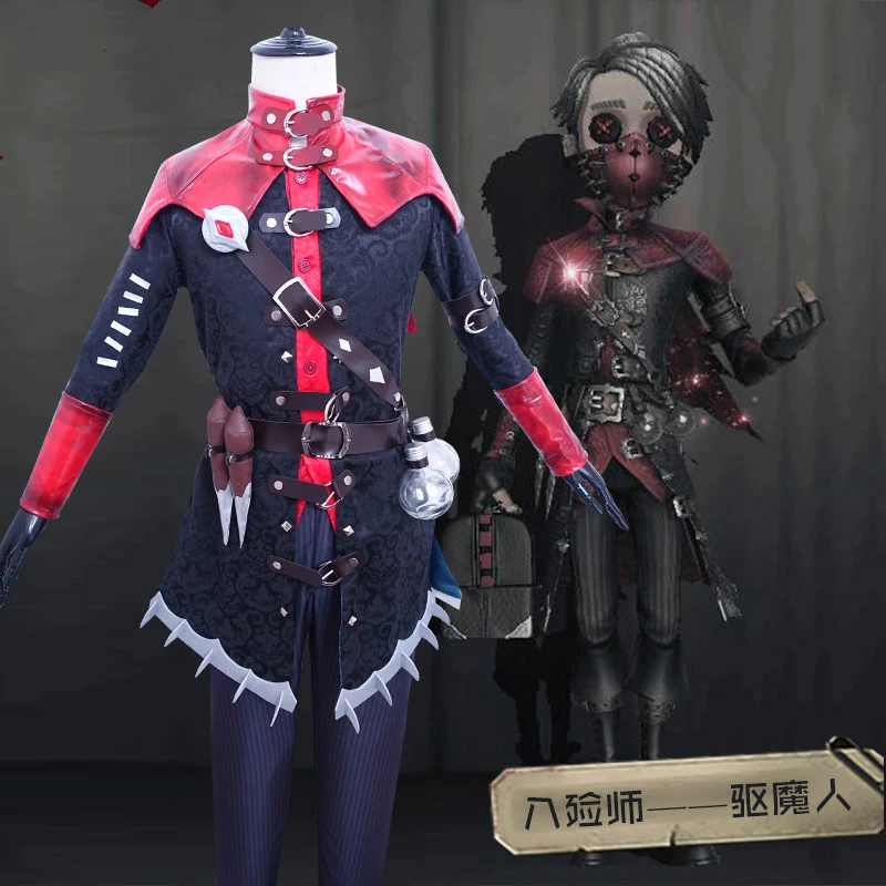 

Hot Game Identity V Isso Carr Cosplay Costume Exorcist Skin Uniform Set Halloween Carnival Party Anime Costumes For Men Adult