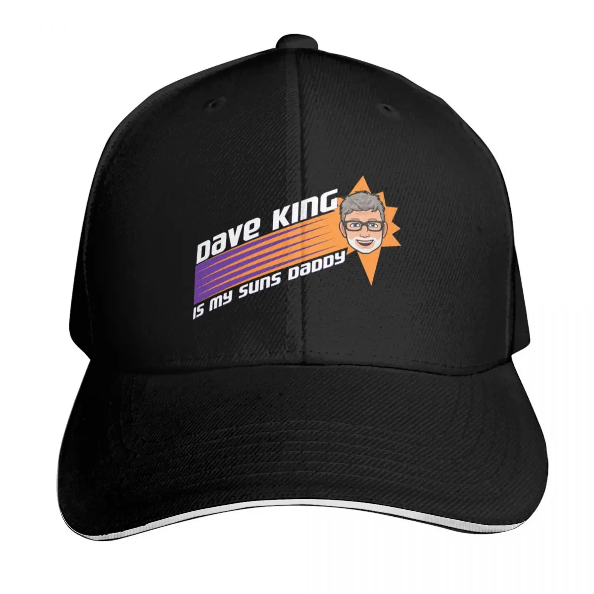 Dave King is My Suns Daddy Baseball Cap Lightweight Packable Gift for Him Her Casual Daily Wear