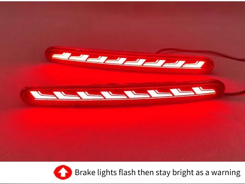 For Chery Q 2026 Car LED Rear Bumper Light Reflector Modification Driving Brake Warning Light Navigation Light Car Accessories detail image 12