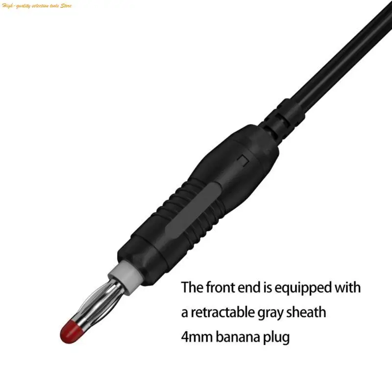 203F 2pcs Retractable Banana plugs To Alligators Clip  Test Leads  1m for Multimeter