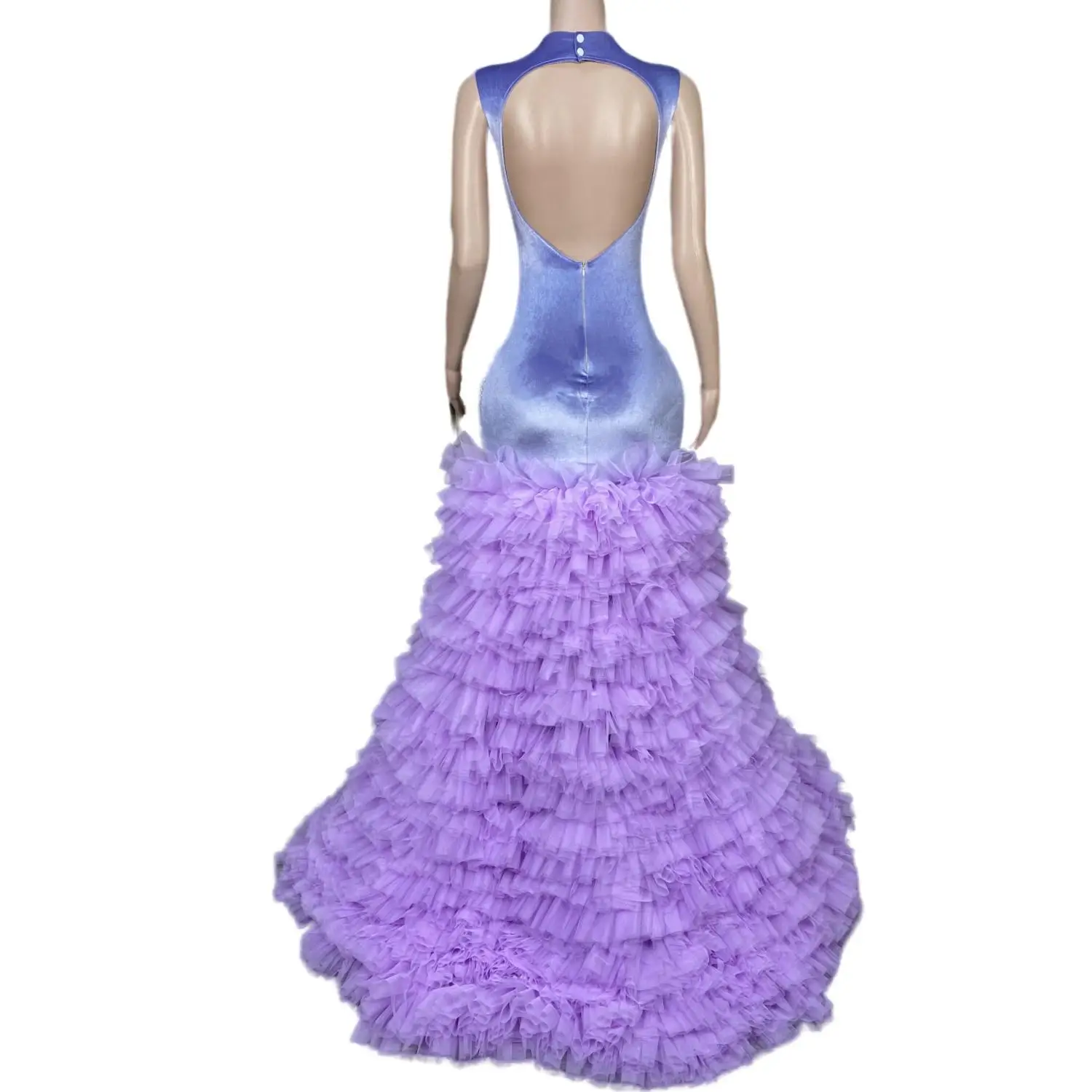 Vestido longo de plissado roxo para festa noturna, vestido de baile, strass elegante, clube de aniversário, chegadas na moda 2024