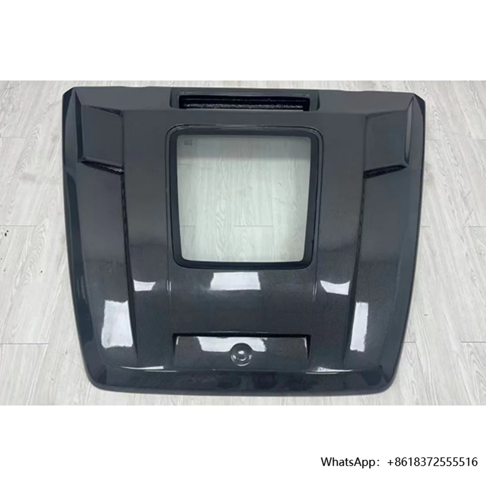 

daMRD Engine Hood for W463 W464 Mercedes Benz for G Class Transparent IMP Style Bonnet Cover Carbon Fiber