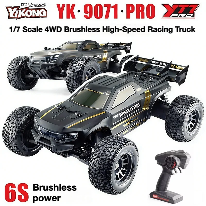 

НОВИНКА YK9071 YT7 PRO: Радиоуправляемый внедорожный гоночный грузовик 1:7 с бесщеточным двигателем, полным приводом и дистанционным управлением для любителей хобби, 6S, большая модель, RTR YK9071