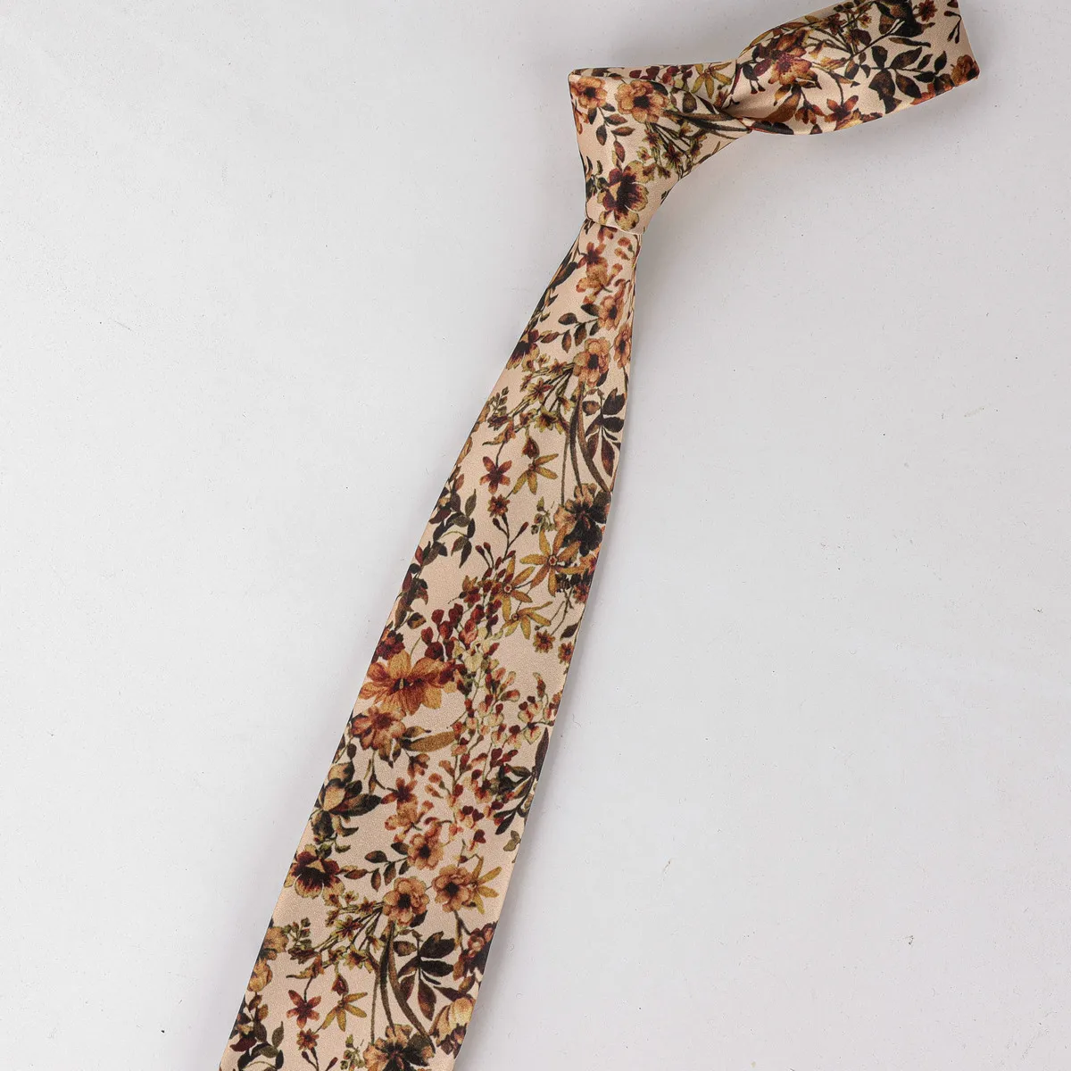 العلاقات خمر الرجال الموضة 8 سنتيمتر زهرة طباعة الرجعية الأزهار ربطة العنق للرجال الزفاف الأعمال لينة الطباعة التعادل الزفاف برقبة #3