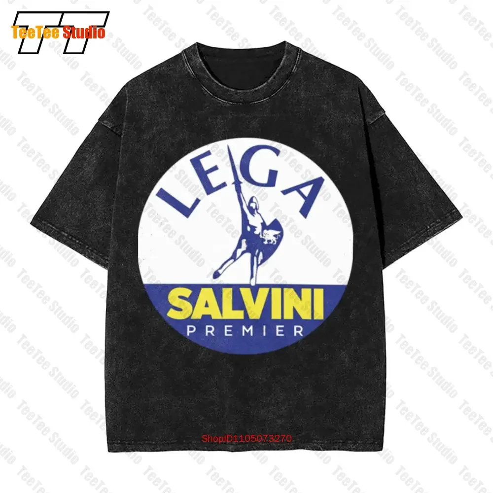 Lega Salvini Premier Logo Italy Italia Men'S Clothes Essential Oversized T-Shirt 898V