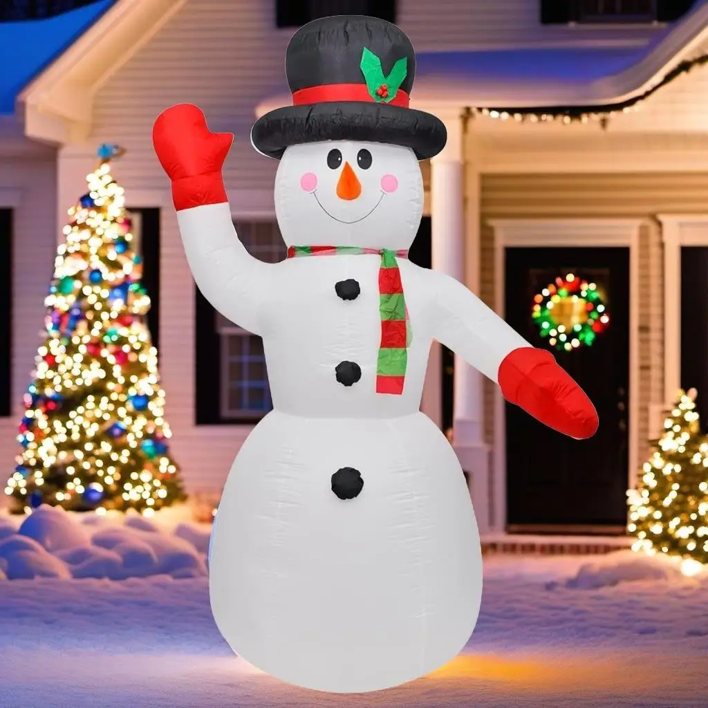 

8ft Inflatable Christmas Snowman - Festive Holiday Decor for Outdoor & Indoor Use