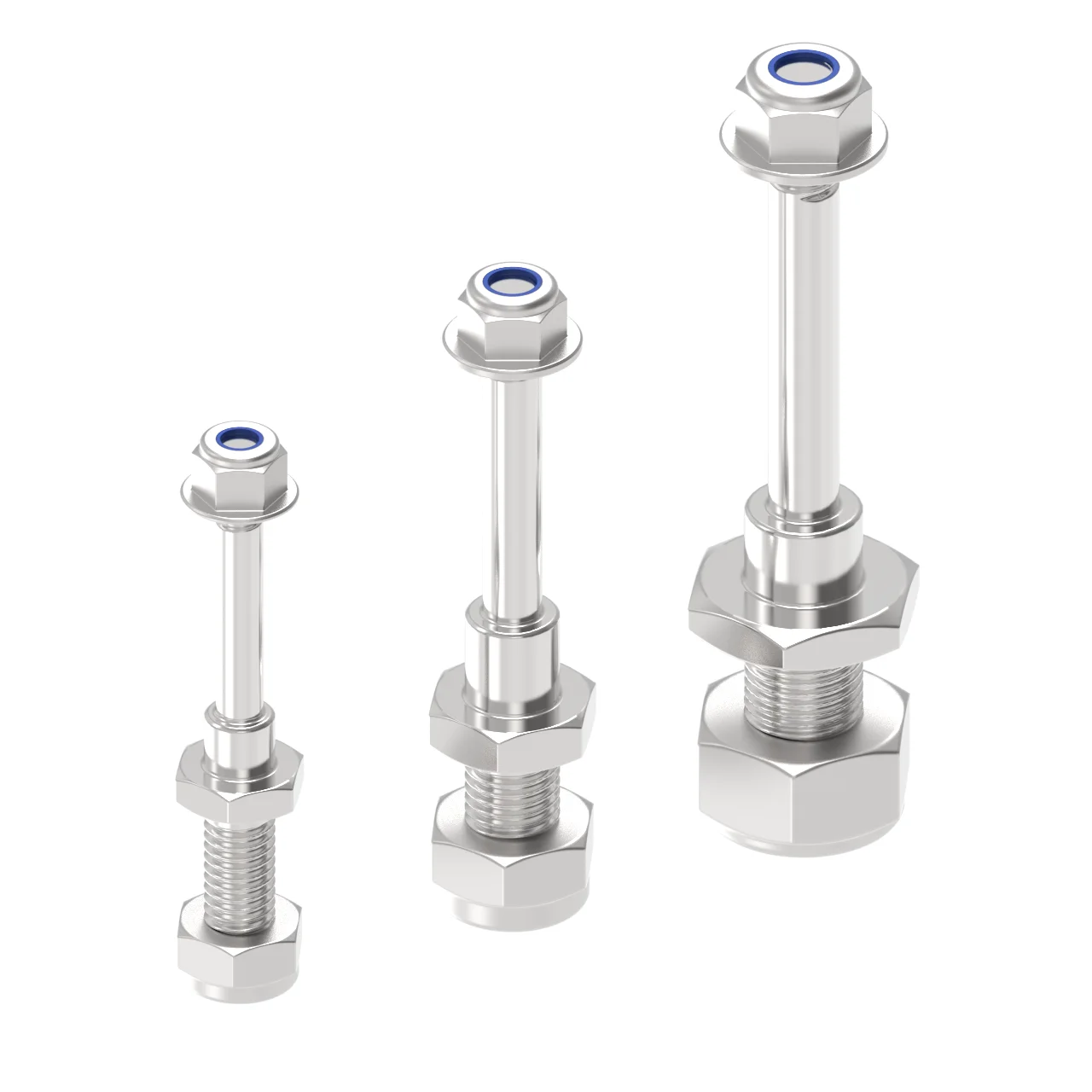 M6 M8 M10 Aluminum Landing Gear Axle Shaft with Nut Cap - Wheel Hub Screw Rod for RC Airplane (Model Aircraft Parts)