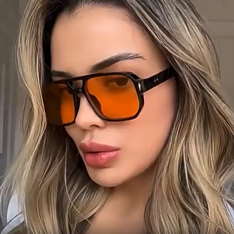 Brand Designer y2k Luxury Big Frame Square Sunglasses Women For Men Vintage Punk Sun Glasses Rivet Popular Outdoor Shades UV400
