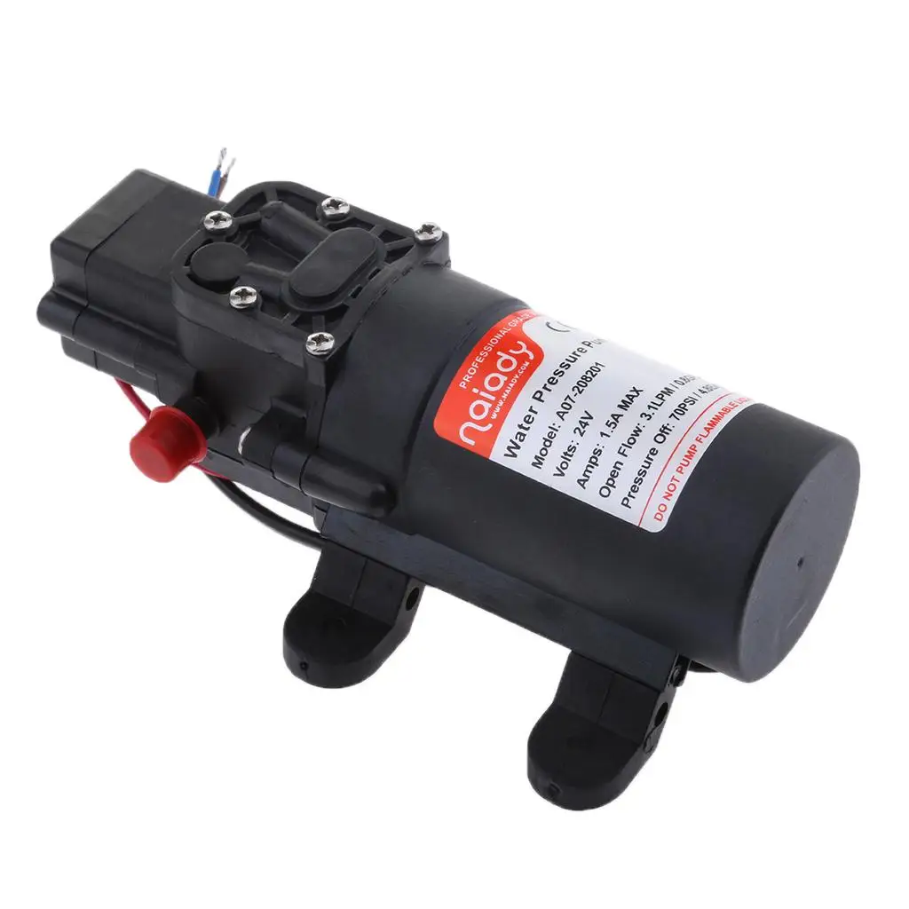 Automatic Water Pump 24V 70PSI High Pressure Diaphragm 3.1LPM