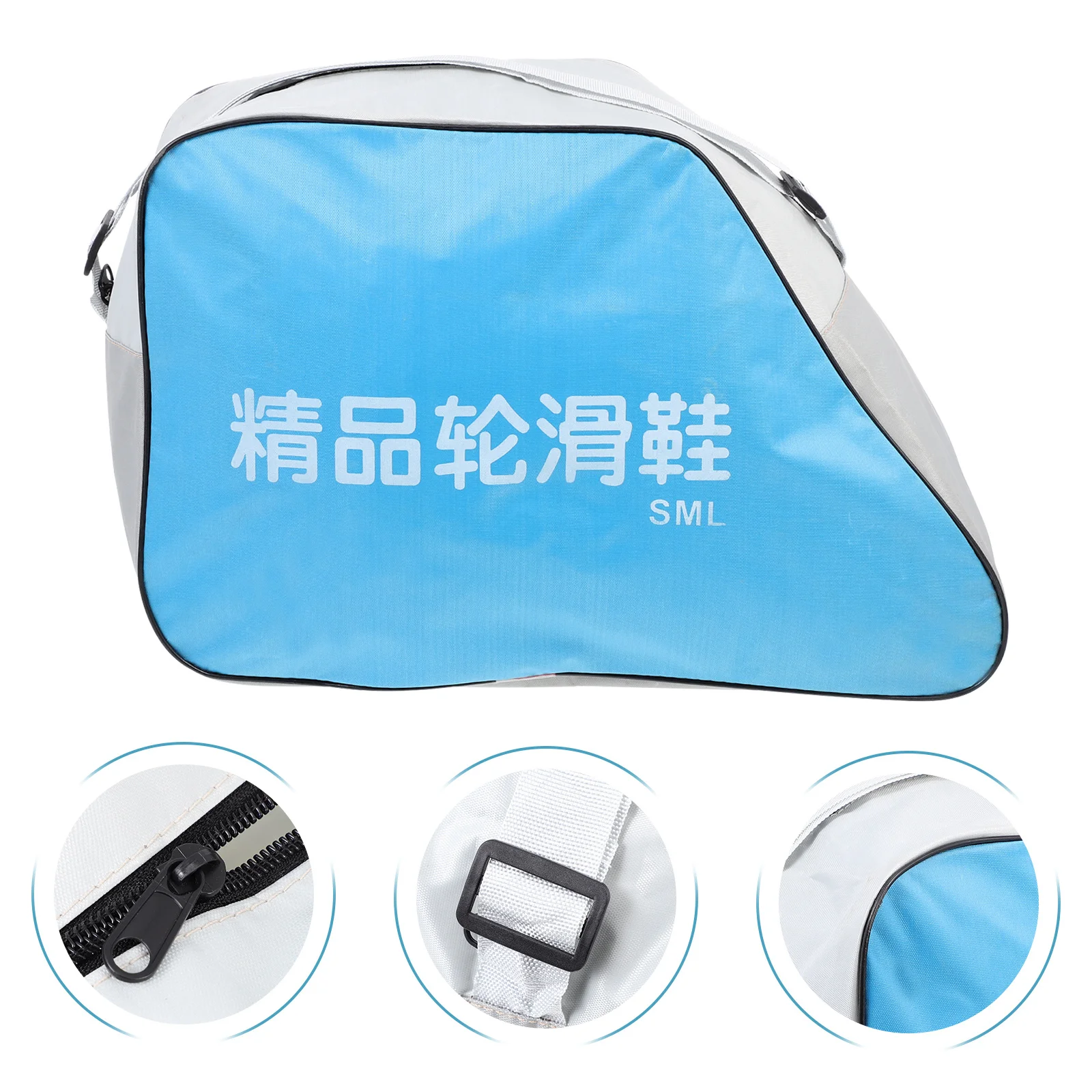 

1pc Roller Skate Bag Oxford Cloth Durable Wear-Resistant Large Capacity Skate Shape Bag For Skating Storage Convenient