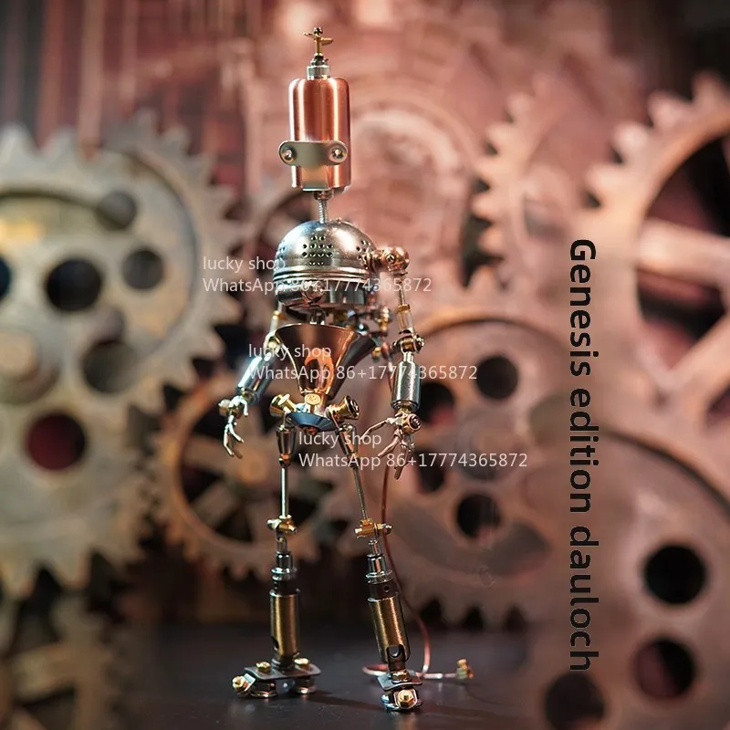 

Металлическая модель "Ретро-робот" – прочная металлическая конструкция и эффектный внешний вид, демонстрирующие ретро-механическую эстетику бутика.