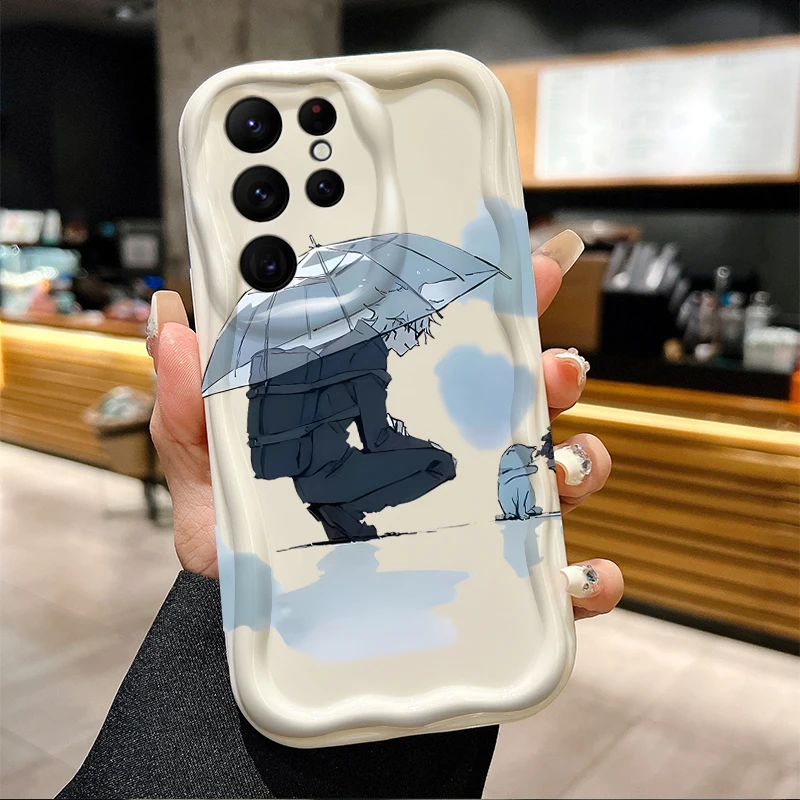 Jujutsu Kaisen Satoru Gojo Custodia morbida per telefono per Samsung Galaxy S25 S24 Ultra S23 S22 S21 S20 Plus FE A56 A36 A26 Shockproo Cover