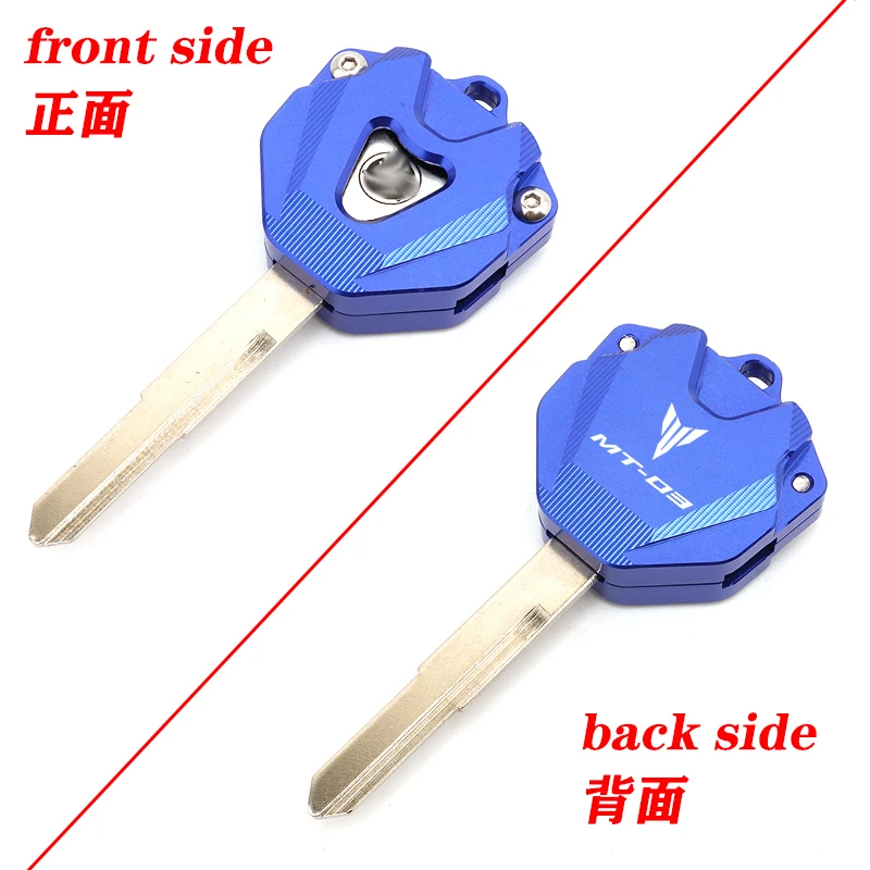 2027 New High Quality For YAmaha MT03 MT-03 MT 03 Motorcycle Accessories CNC Aluminum Key Cover Case Shell With Logo MT-03