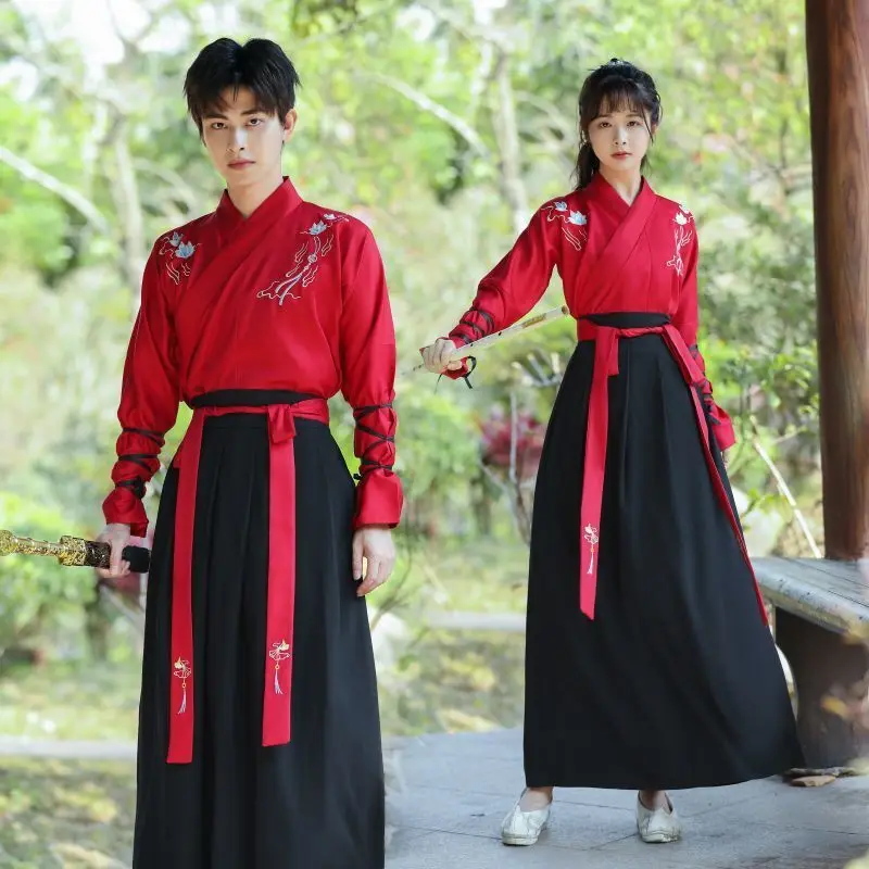 

Modified Ancient Costume Plus Size Hanfu for Women Chinese Style Super Fairy Martial Arts Ancient Style Han Elements Male