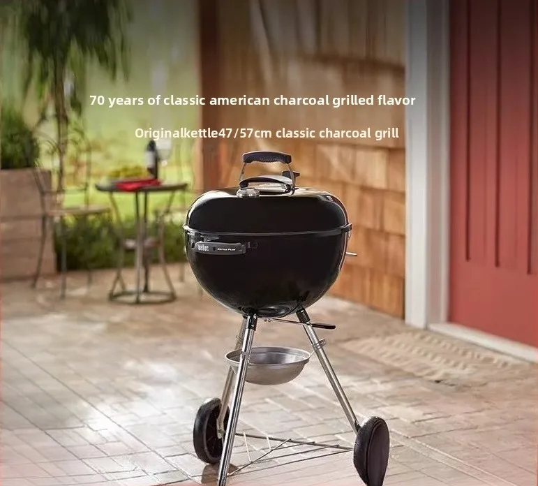 Outdoor household kettle BBQ grill Charcoal BBQ grill Round apple grill