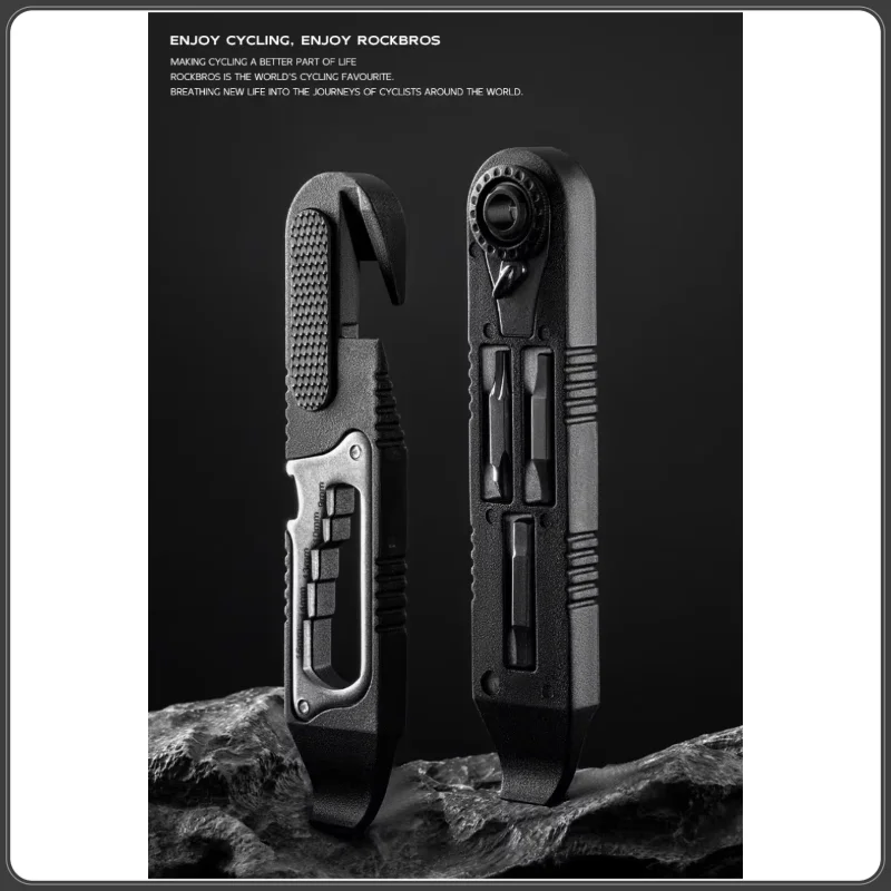 Multifunctional Portable Bicycle Wrench Set High Strength Bicycle Tire Levers Ratchet Wrench Kit Bike Tire Prying Rod