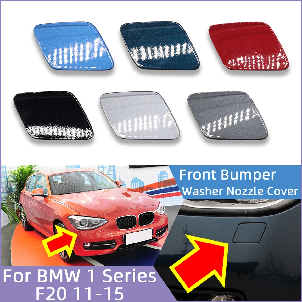 High Quality Car Headlight Washer Nozzle Cover Shell Lid For BMW 1 Series F20 2011 2012 2013 2014 2015 Painted Trim Cleaner Cap