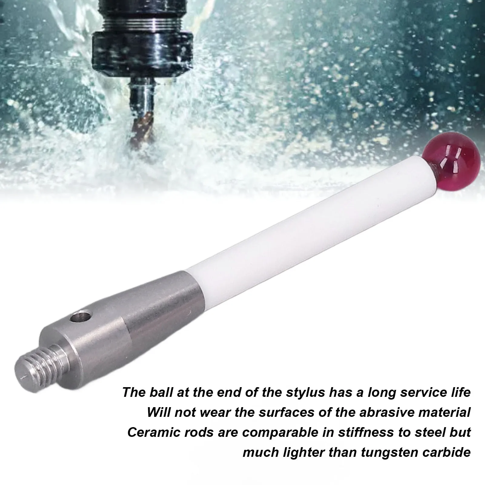 Ceramic Probe Stem CMM Probe  Stainless Steel and Ceramic Stem 6mm Ball CMM Touch Probe Tool with M4 Thread CMM Probe Tool