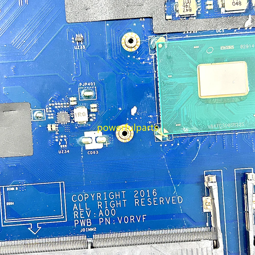 For Dell Latitude 5580 Motherboard CDP80 LA-E151P 00C144 08T984 08T985 08T986 0F3F59 i5 i7 Cpu Working Good