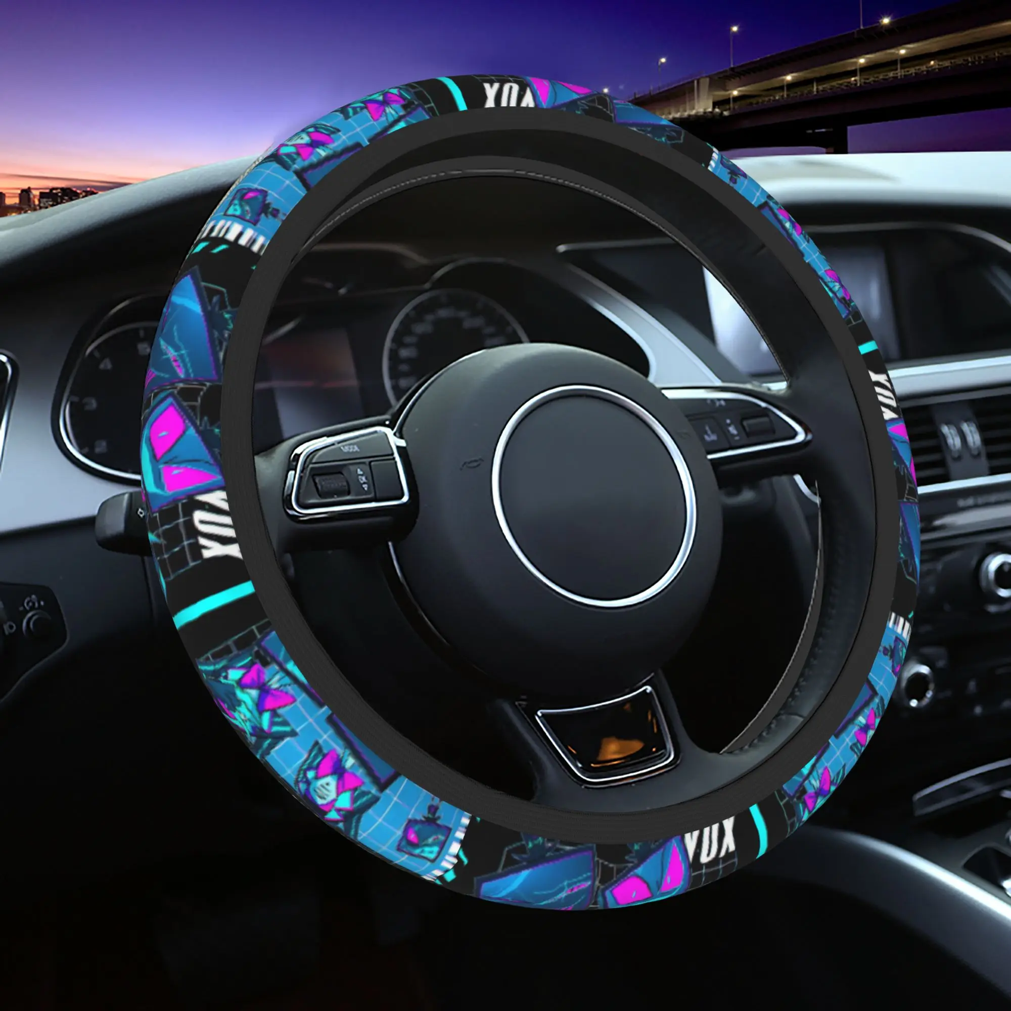 

Vox Car Steering Wheel Cover 37-38 Universal Hazbined Hotels Auto Steering Wheel Protector Auto Decoration Interior Accessories